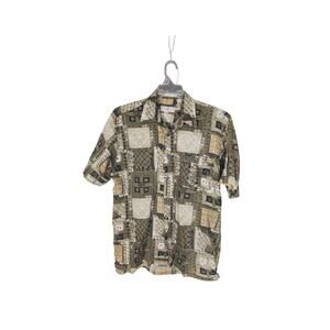 Vintage 90s Fanucci 100% Linen short sleeve men's medium